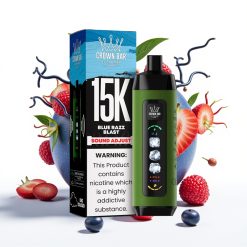 Al Fakher 15k Ice Adjust Clouds Disposable 15000puffs LED Display Zilā Aveņu Sproga