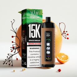 Al Fakher 15k Ice Adjust Clouds Disposable Device 15000 puffs LED Displejs Kosmosa Sapnis