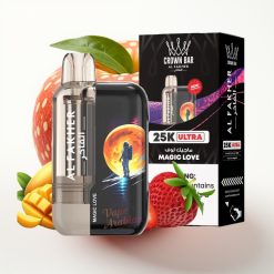 Al Fakher Crown Bar Ultra 25K Disposable Vape 22ml 50mg/ml Mīklas Mīlestība