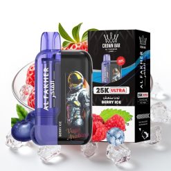 Al Fakher Crown Bar Ultra 25K Disposable Vape 22ml LED Berry Ice