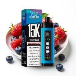 Al Fakher Ice Adjust Clouds 15k LED Type-C Berry Blue (Zilā Ogā)