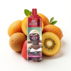 JNR Alien 10000 Puffs 850mAh LED RGB Sporty Design Ķīvi Zemene