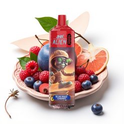 JNR Alien 10000 Puffs 850mAh RGB Type-C Zilā Aveņu Ķiršu