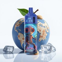 JNR Alien 10000 Puffs 850mAh Type-C LED Blue razz ledus