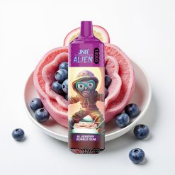 JNR Alien 10000 Puffs 850mAh Type-C LED Sporty Design Zemeņu Bubble Gum