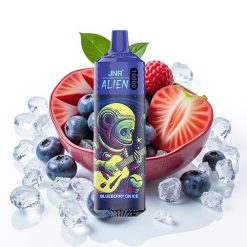 JNR Alien 10000 Puffs 850mAh Type-C RGB Zemenes ar Ledu