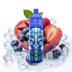 JNR Alien Max 18000 Puffs Dual Mesh Coil 28ml Zemenes ar Ledus Garšā