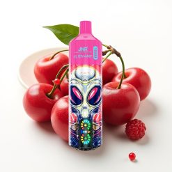 JNR Alien Max 18000 Puffs Dual Mesh Coil Smart LED Display ķiršu ogu