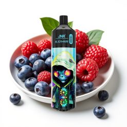 JNR Alien Max 18000 Puffs Dual Mesh Coil Type-C Blueberry Raspberry (Zemeneņu Aveņu)