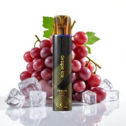 JNR Black&Golden 800 Puffs Disposable Vape 2ml Grape Ice