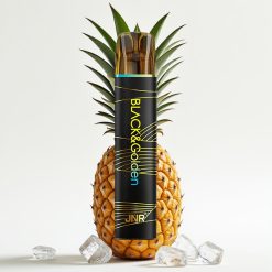 JNR Black&Golden 800 Puffs Disposable Vape Ananāsu Ledus