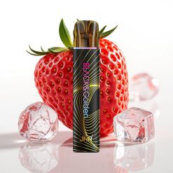 JNR Black&Golden 800 Puffs Disposable Vape Zemeņu Ledus