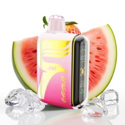 JNR Capsule 15000 Puffs 850mAh Dual Mesh Coil Zemenes Arbūzs Ledus