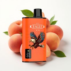 JNR EAGLE Smart 23000 Puffs Digitālais ekrāns, 1.0ohm siets spole, Adjustable Airflow – Sulušie persiki