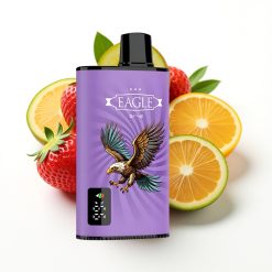 JNR EAGLE Smart 23000 Puffs Disposable Vape Digital Screen Adjustable Airflow Zemeņu Kiwi