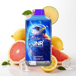 JNR Falcon 16000 Puffs Dual Mesh Coil Type C & Lightning Smart LED Display Greipfrūda Limonādes Ledus