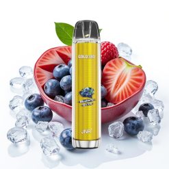JNR Gold380 6000 Puffs 1500mAh 13ml Zemenes ar Ledu