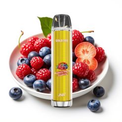 JNR Gold380 6000 Puffs Disposable Vape 13ml 2% Zemeņu Ķiršu Dzērveņu