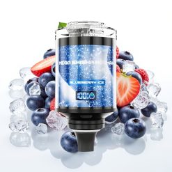 JNR Mega Shisha Hookah 100K Desktop Compatibility 60ml 2200mAh Type-C Blueberry Ice