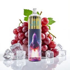 JNR Rocket-X 12400 Puffs Adjustable Airflow RGB Type-C Vīnogu Ledus