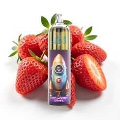 JNR Rocket-X 12400 Puffs Adjustable Airflow RGB Type-C Zemeņu Vīnogu