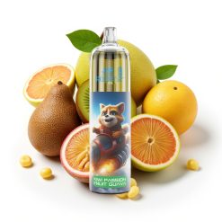 JNR Rocket-X 12400 Puffs Adjustable Airflow RGB Type-C ābolu marakuļu guava