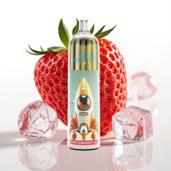 JNR Rocket-X 12400 Puffs Disposable Vape Adjustable Airflow RGB Zemeņu Ledus