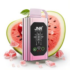 JNR Shisha Hookah Box 20500 Puffs HD Display Dual Mesh Coil Type-C Čeršu Arbūza Ledus