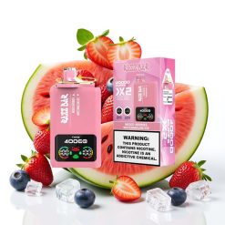 Razz Bar 40000 Puffs Power Screen Display Mixed ogu un arbūza ledus