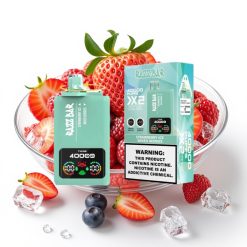 Razz Bar 40000 Puffs Power Screen Display Type-C Port Zemeņu Ledus & Jauktās Ogles