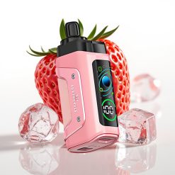 Razz Bar 45000 Puffs Disposable Vape Type-C Adjustable Airflow Zemeneņu Ledus