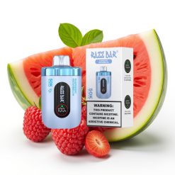 Razz Bar 50K Puffs Disposable Vape 650mAh Type-C Raspberu Arbūzs