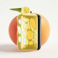 VOZOL RAVE 40000 Disposable Vape 270 Degrees Vibrant Glow Beat-Synced Party Mode Mango Peach