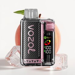 VOZOL Vista 20000 Puffs OLED Screen MTL Peach Ice (Persiku Ledus)