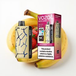 Vozol Neon 45000 Puffs 20ml 800mAh Saldskābā Zemeņu Banānu